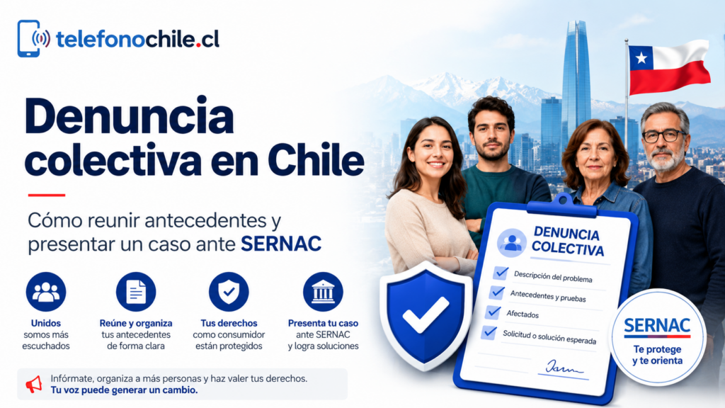 Pasos para interponer una denuncia colectiva ante SERNAC