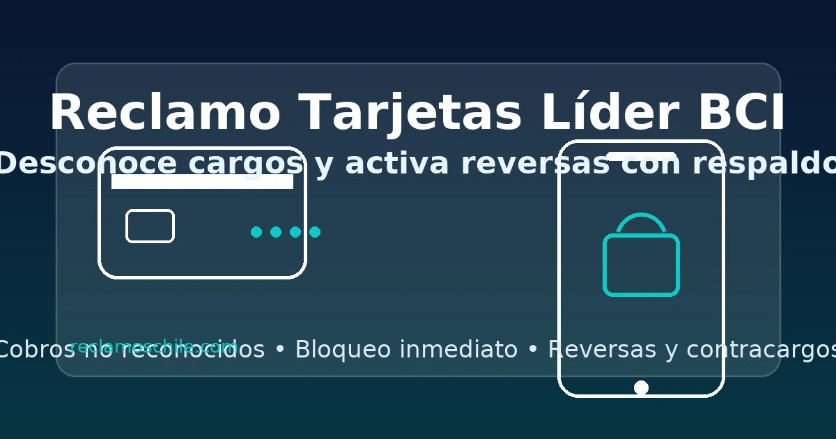 Reclamo por cargos indebidos en tarjeta Líder BCI: cómo bloquear, desconocer cargos y pedir contracargo