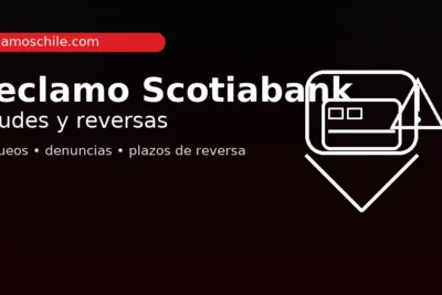 Guía de reclamo Scotiabank: fraudes y reversas — bloqueos, denuncias y plazos de devolución (Chile)