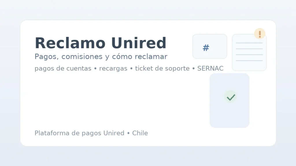 Reclamo Unired: pagos, comisiones y cómo reclamar; ticket, comprobante y SERNAC