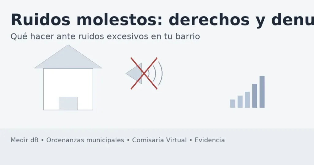 Ruidos molestos: derechos y denuncia municipal en Chile