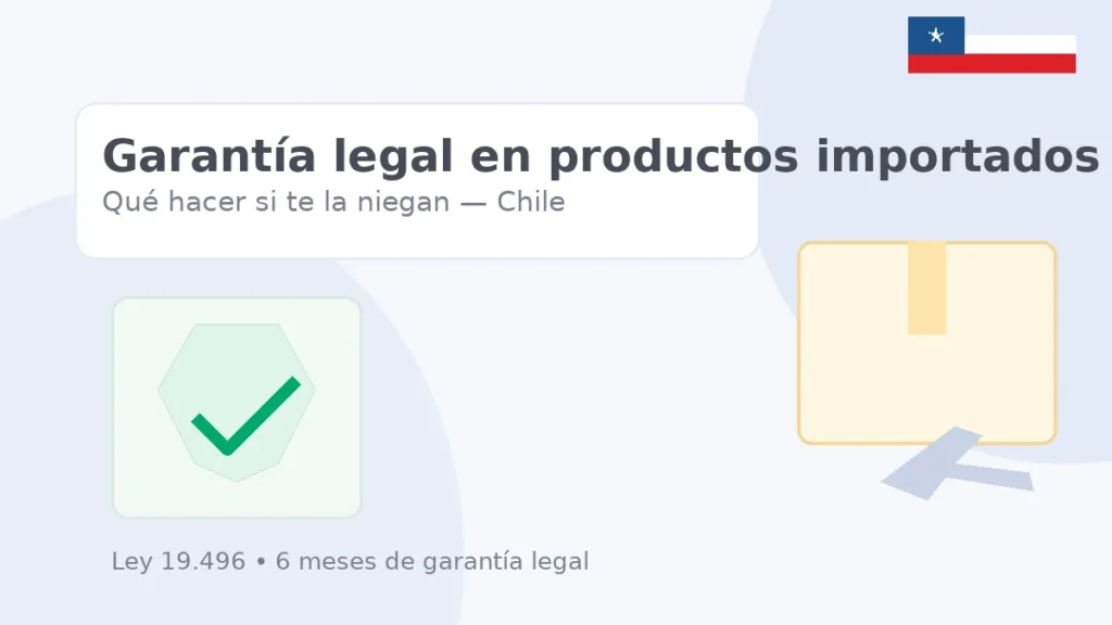 Garantía legal en productos importados en Chile: qué hacer si te la niegan (SERNAC, Ley 19.496)