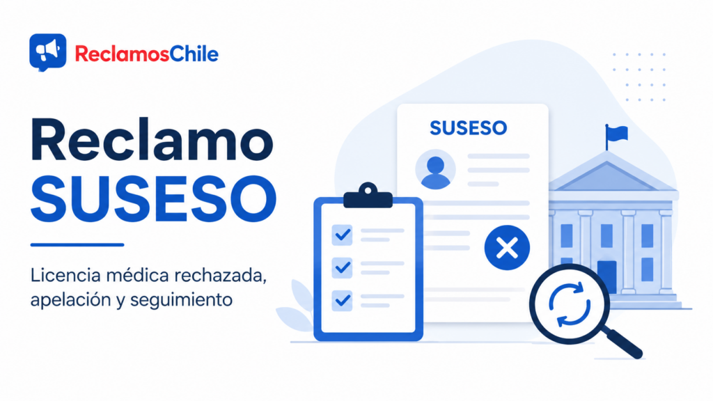 Reclamo SUSESO por licencia médica rechazada