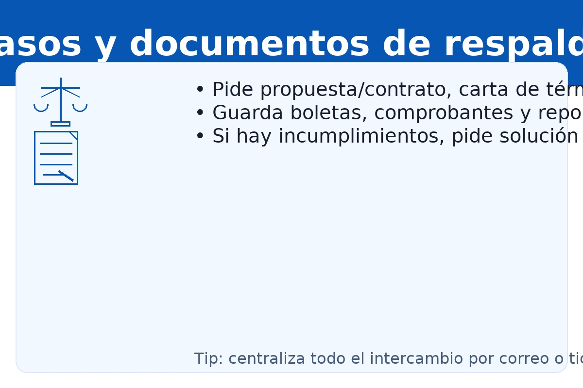 Servicios de defensa de deudores: pasos y documentos — contrato y mandato, comprobantes y cómo terminar por incumplimiento