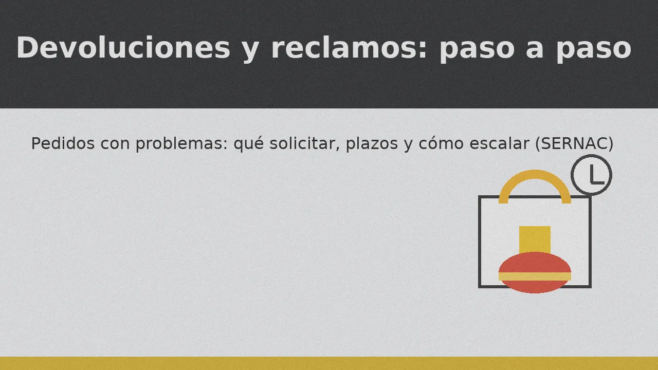 Devoluciones y reclamos por pedidos con problemas: pasos, plazos y cómo escalar al SERNAC